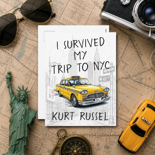 Ik heb mijn reis naar NYC overleefd (aangepaste te Feestdagenkaart