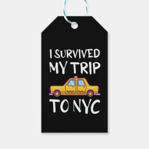 Ik heb mijn reis naar NYC overleefd Cadeaulabel