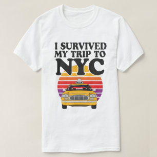 Ik heb mijn reis naar NYC overleefd – Retro Taxi Z T-shirt