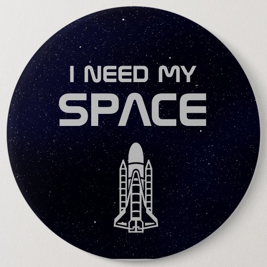 Ik heb mijn ruimte nodig ronde button 6,0 cm (Voorkant)