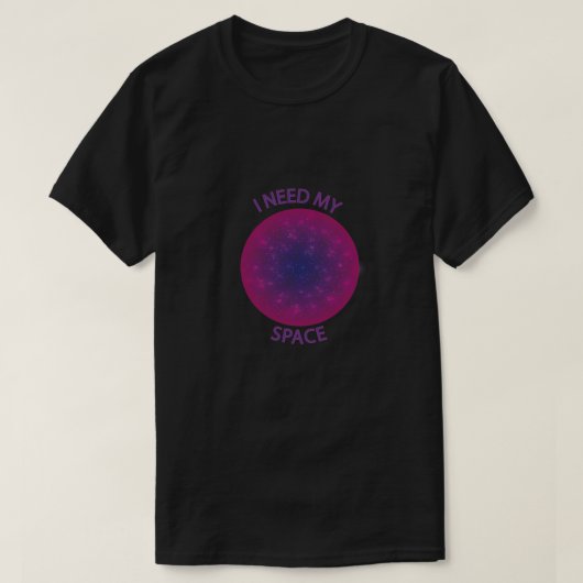 Ik heb mijn Space Basic Dark T-Shirt nodig (Design voorkant)
