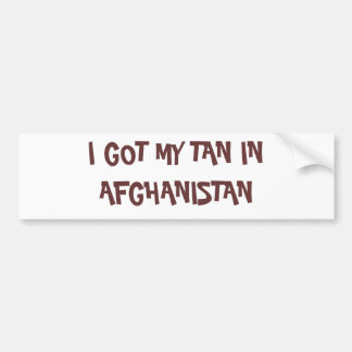 IK HEB MIJN TAN IN AFGHANISTAN BUMPERSTICKER
