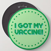 Ik heb mijn vaccin. ronde button 6,0 cm (Voorkant /achterkant)