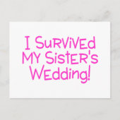 Ik heb mijn zussen overspoeld. briefkaart (Voorkant)