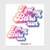 Ik heb m'n buikren... roze vinylsticker sticker (Vel)