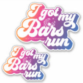 Ik heb m'n buikren... roze vinylsticker sticker (Voorkant)