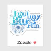 Ik heb m'n buisje, de blauwe vinylstickers. sticker (Vel)