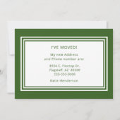 Ik heb moderne foto verplaatst aankondiging (Achterkant)