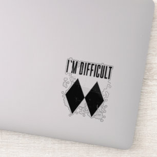 Ik heb moeite met dubbelzwart diamant. sticker