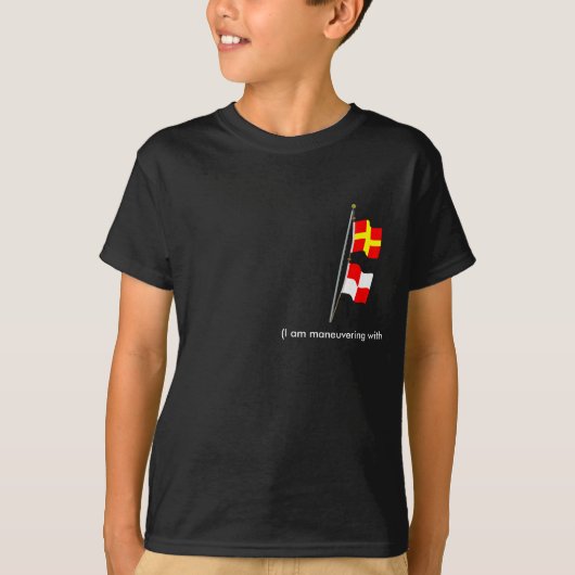 Ik heb moeite met Signal flag Hoist T-shirt (Voorkant)
