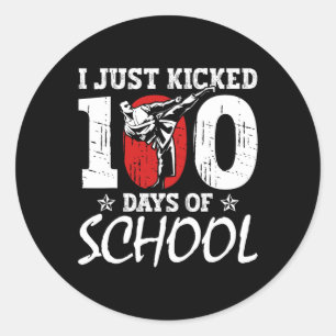 Ik heb net 100 dagen geschopt van de school-krijgs ronde sticker