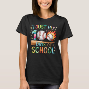 Ik heb net 100 dagen schoolhonkbal 100e dag geslag t-shirt
