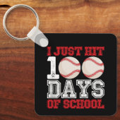 Ik heb net 100 dagen schoolhonkbal gehaald sleutelhanger (Voorkant)