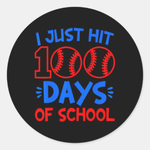 Ik heb net 100 Days of School Bysebyll 100th Day O Ronde Sticker