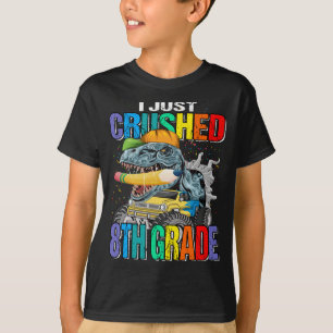 Ik heb net de 8e klas monstertruck dinosaurus verp t-shirt