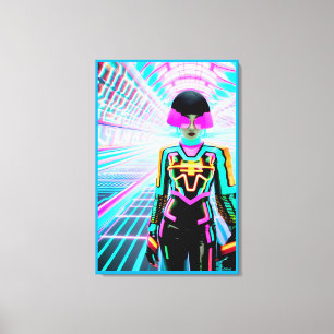 Ik heb net de film Tron gezien en nu ben ik als Canvas Afdruk