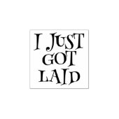 Ik heb net een eierstempel gelegd rubberstempel (Afrduk)