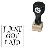 Ik heb net een eierstempel gelegd rubberstempel (Gestempeld)