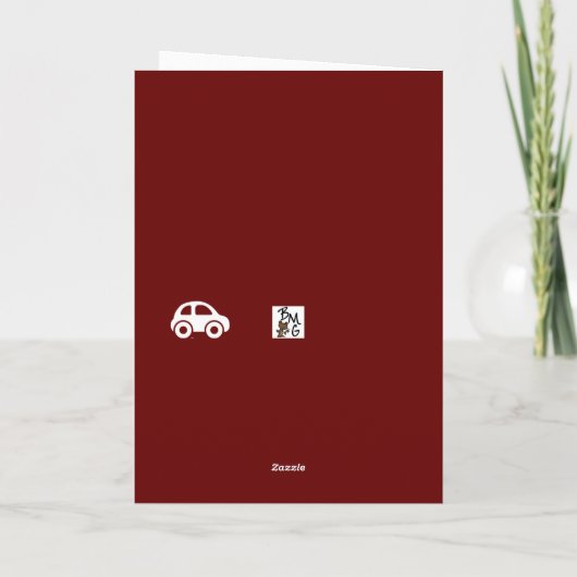 Ik heb net een upgrade rijden feestdagen kaart (Achterkant)