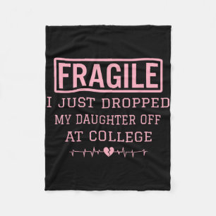 Ik heb net mijn dochter afgezet op de universiteit fleece deken