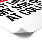 Ik heb net mijn dochter afgezet op de universiteit poster (Hoek)