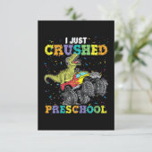 Ik heb net Preschool Dinosaur gekreukeld Kaart (Staand voorkant)