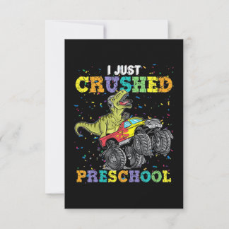 Ik heb net Preschool Dinosaur gekreukeld Kaart