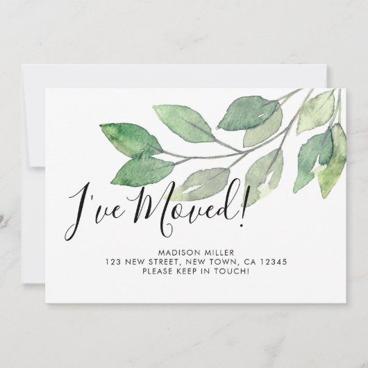 Ik heb New Home Greenery verplaatst Aankondiging (Voorkant)