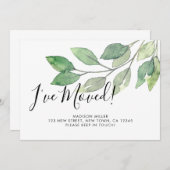 Ik heb New Home Greenery verplaatst Aankondiging (Voorkant / Achterkant)