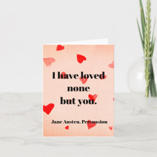 Ik heb niemand anders dan jou liefgehad. -Jane Aus Kaart
