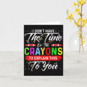 Ik heb niet de tijd of de Crayons om de Kaart (Gele Bloem)