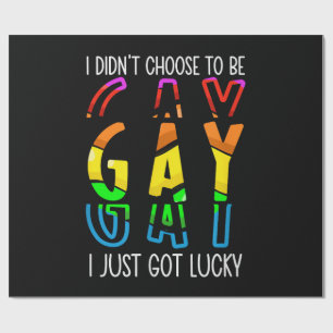 Ik heb niet gekozen om homo te zijn, ik had gewoon cadeaupapier
