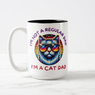 Ik heb niet gekozen voor de kat papa leven de kat tweekleurige koffiemok