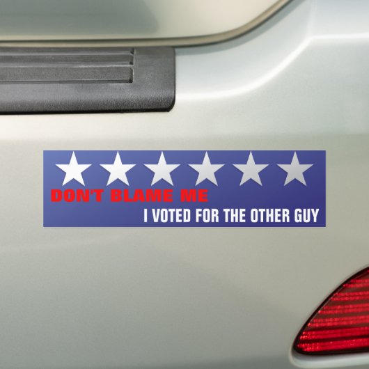 IK HEB NIET GESPROKEN, IK HEB VOOR... BUMPERSTICKER (Op auto)