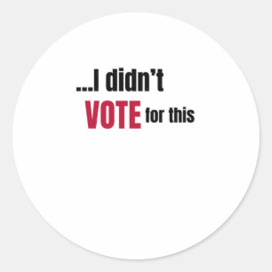 Ik heb niet op deze 1 gestemd ronde sticker
