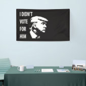 Ik heb niet voor Trump gestemd Spandoek (Beurs)