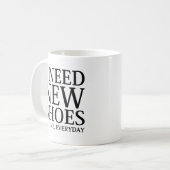 Ik heb nieuwe schoenen nodig koffiemok (Voorkant links)