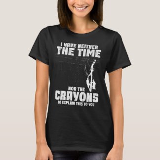 Ik heb noch de tijd noch de kleurpotloden elektris t-shirt