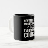 Ik heb nog nooit een bergleeuw gedood, maar ik heb tweekleurige koffiemok (Voorkant links)