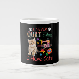 Ik heb nooit alleen een kattendoek... extra grote beker