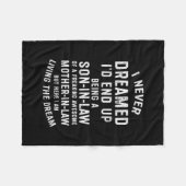 Ik heb nooit gedacht dat ik uiteindelijk een zoon  fleece deken (Voorkant (Horizontaal))