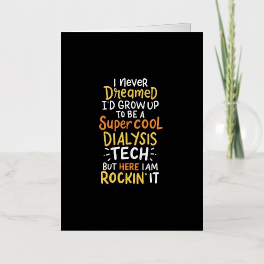 Ik heb nooit gedroomd dat ik zou opgroeien tot een folie wenskaart (Voorkant)