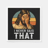 Ik heb nooit gezegd dat Jezus Christelijk grappig Servet (Voorkant)