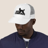 Ik heb normen - standaardpoodle silhouet trucker pet (In situ)