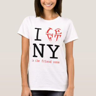 Ik heb NY verlaten in Friend Zone T-shirt