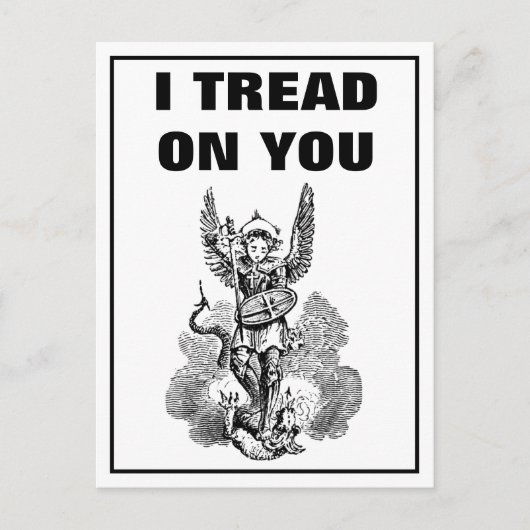 Ik heb op je katholieke St. Michael gehandeld. Briefkaart (Voorkant)