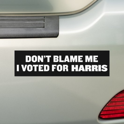 Ik heb op Kamala Harris gestemd Bumpersticker (Op auto)