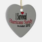 Ik heb orkaan Sandy Ornament overleven (Rechts)