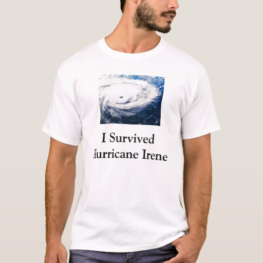 Ik heb overlevende orkaan Irene T-shirt (Voorkant)