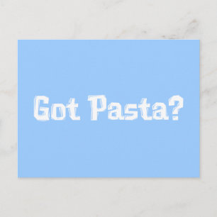 Ik heb pastageschenken briefkaart